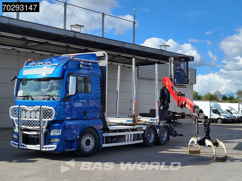 MAN TGX 33.580 TGX 6X4 Palfinger Epsilon Wood crane Holztransport Retarder Navi Xenon Euro 6 - משאית עץ, משאית מנוף: תמונה 5 MAN TGX 33.580 TGX 6X4 Palfinger Epsilon Wood crane Holztransport Retarder Navi Xenon Euro 6 - משאית עץ, משאית מנוף: תמונה 5