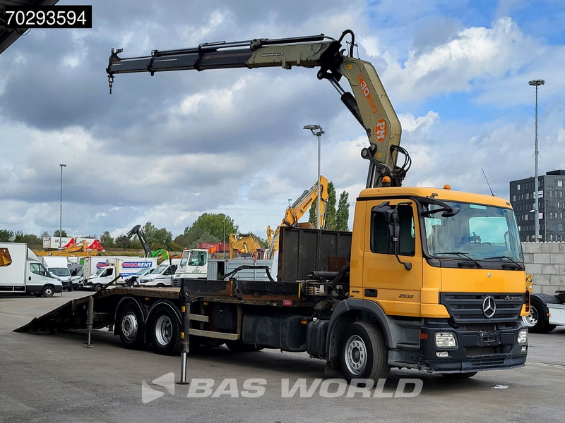 Mercedes-Benz Actros 2532 6X2 PM 30 T/M Crane Kran Remote Lift+Steering Axle 3-Pedals - משאית צד נופל/ שטוחה, משאית מנוף: תמונה 3 Mercedes-Benz Actros 2532 6X2 PM 30 T/M Crane Kran Remote Lift+Steering Axle 3-Pedals - משאית צד נופל/ שטוחה, משאית מנוף: תמונה 3