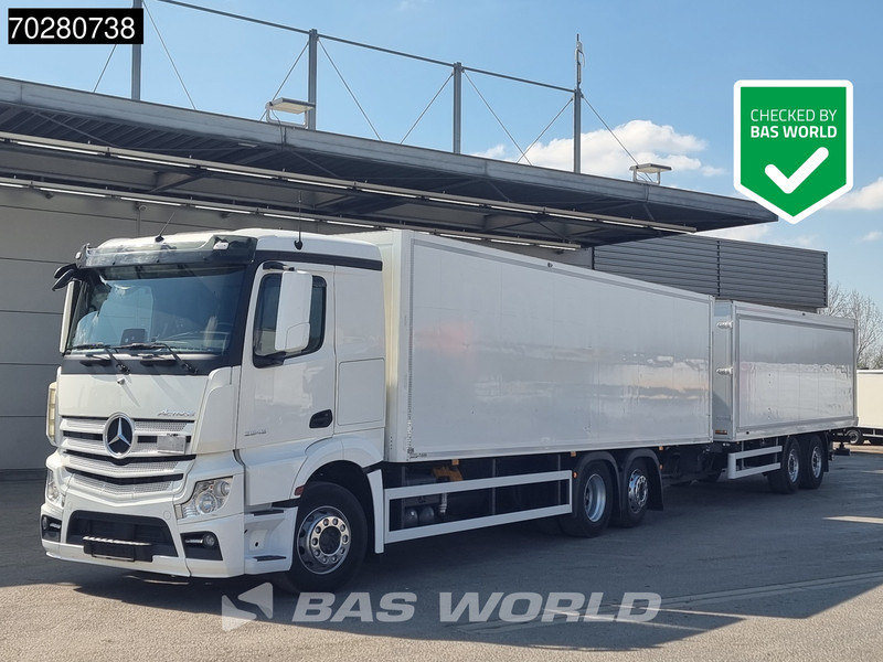 Mercedes-Benz Actros 2543 6X2 Combi Retarder ACC Navi Ladebordwand 360°camera Euro 6 - משאית תיבה: תמונה 1 Mercedes-Benz Actros 2543 6X2 Combi Retarder ACC Navi Ladebordwand 360°camera Euro 6 - משאית תיבה: תמונה 1