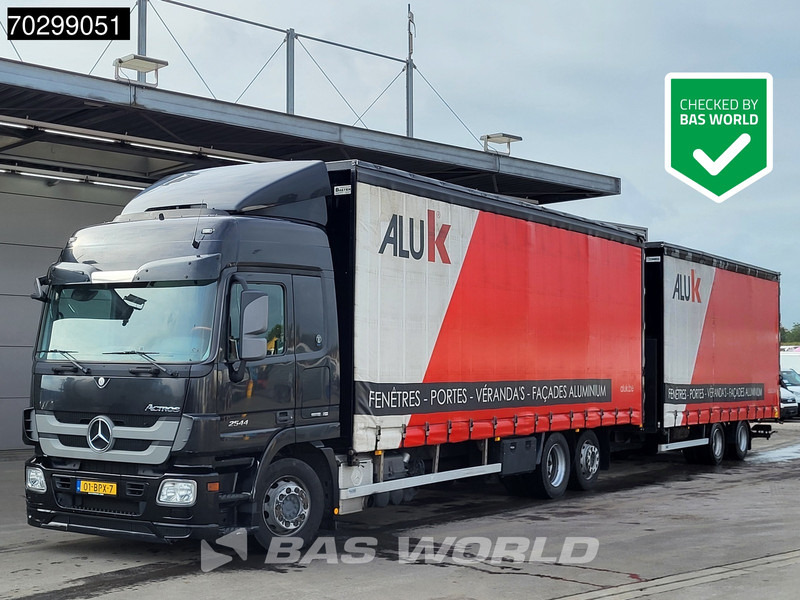 Mercedes-Benz Actros 2544 6X2 NL-Combi Siding roof Lift-Axle Forklift preparation Automatic Euro 5 - משאית וילונות צד: תמונה 1 Mercedes-Benz Actros 2544 6X2 NL-Combi Siding roof Lift-Axle Forklift preparation Automatic Euro 5 - משאית וילונות צד: תמונה 1