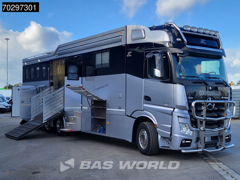 Mercedes-Benz Actros 2551 6X2 Pferdetransport Horse truck + Living Standairco Navi ACC Automatic Euro 6 - משאית סוסים: תמונה 3 Mercedes-Benz Actros 2551 6X2 Pferdetransport Horse truck + Living Standairco Navi ACC Automatic Euro 6 - משאית סוסים: תמונה 3