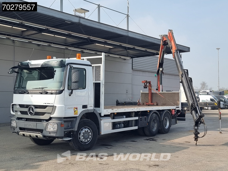 Mercedes-Benz Actros 2641 6X4 Palfinger PK18002-EH Remote Full Steel Euro 5 - משאית צד נופל/ שטוחה, משאית מנוף: תמונה 5 Mercedes-Benz Actros 2641 6X4 Palfinger PK18002-EH Remote Full Steel Euro 5 - משאית צד נופל/ שטוחה, משאית מנוף: תמונה 5