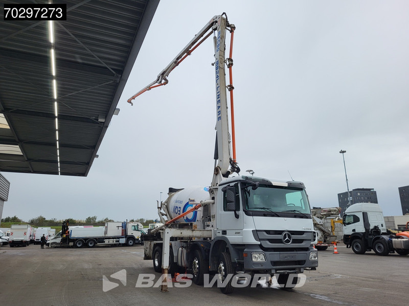 Mercedes-Benz Actros 3241 8X4 7m3 Mecbo Mixer Big-Axle Steelsuspension Pompe+Mixer Euro 5 - משאית משאבת בטון: תמונה 3 Mercedes-Benz Actros 3241 8X4 7m3 Mecbo Mixer Big-Axle Steelsuspension Pompe+Mixer Euro 5 - משאית משאבת בטון: תמונה 3