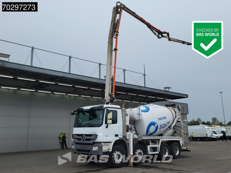Mercedes-Benz Actros 3241 8X4 7m3 Mecbo Mixer Big-Axle Steelsuspension Pompe+Mixer Euro 5 - משאית משאבת בטון: תמונה 1 Mercedes-Benz Actros 3241 8X4 7m3 Mecbo Mixer Big-Axle Steelsuspension Pompe+Mixer Euro 5 - משאית משאבת בטון: תמונה 1