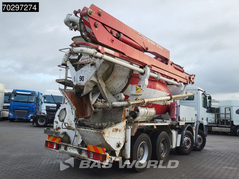 Mercedes-Benz Actros 3241 8X4 Putzmeister M24-3 Pump + 9m3 LIEBHERR Mixer Steelsuspension 3-Pedals Euro 4 - משאית משאבת בטון: תמונה 5 Mercedes-Benz Actros 3241 8X4 Putzmeister M24-3 Pump + 9m3 LIEBHERR Mixer Steelsuspension 3-Pedals Euro 4 - משאית משאבת בטון: תמונה 5