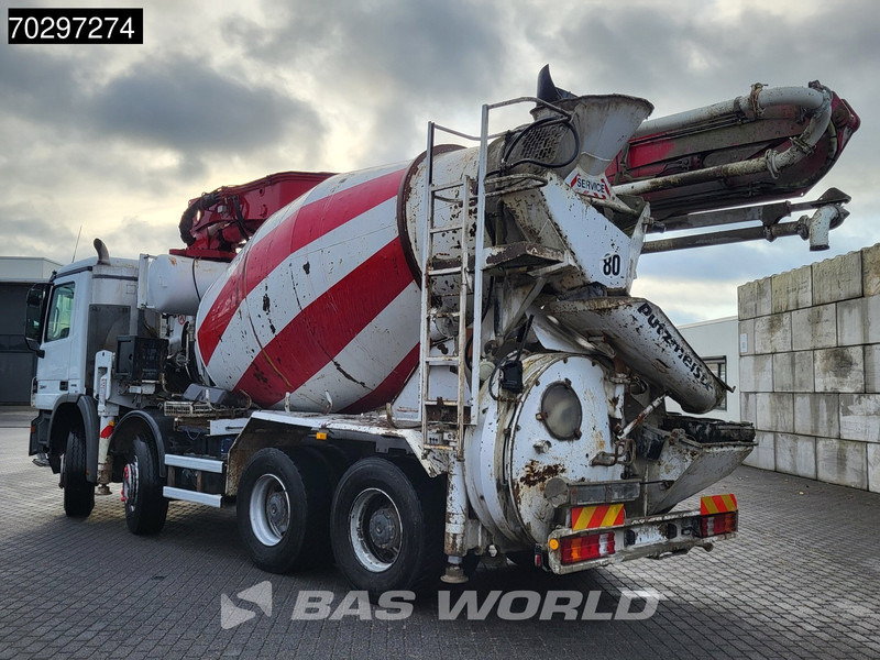 Mercedes-Benz Actros 3241 8X4 Putzmeister M24-3 Pump + 9m3 LIEBHERR Mixer Steelsuspension 3-Pedals Euro 4 - משאית משאבת בטון: תמונה 2 Mercedes-Benz Actros 3241 8X4 Putzmeister M24-3 Pump + 9m3 LIEBHERR Mixer Steelsuspension 3-Pedals Euro 4 - משאית משאבת בטון: תמונה 2