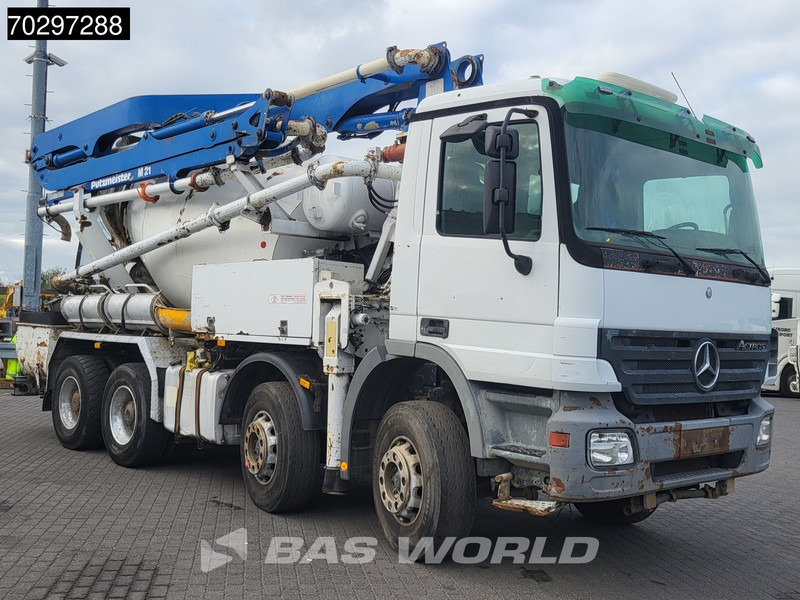 Mercedes-Benz Actros 3241 8X4 Putzmeister TMM 21 +7m3 Liebherr PUMI Steelsuspension 3-Pedals Euro 3 - משאית משאבת בטון: תמונה 3 Mercedes-Benz Actros 3241 8X4 Putzmeister TMM 21 +7m3 Liebherr PUMI Steelsuspension 3-Pedals Euro 3 - משאית משאבת בטון: תמונה 3