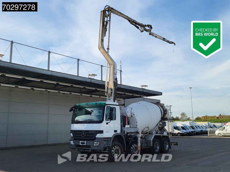 Mercedes-Benz Actros 3241 8X4 Putzmeister TMM 21-G2 PUMI 7m3 Mixer Big-Axle Steelsuspension 3-Pedals Euro 3 - משאית משאבת בטון: תמונה 1 Mercedes-Benz Actros 3241 8X4 Putzmeister TMM 21-G2 PUMI 7m3 Mixer Big-Axle Steelsuspension 3-Pedals Euro 3 - משאית משאבת בטון: תמונה 1