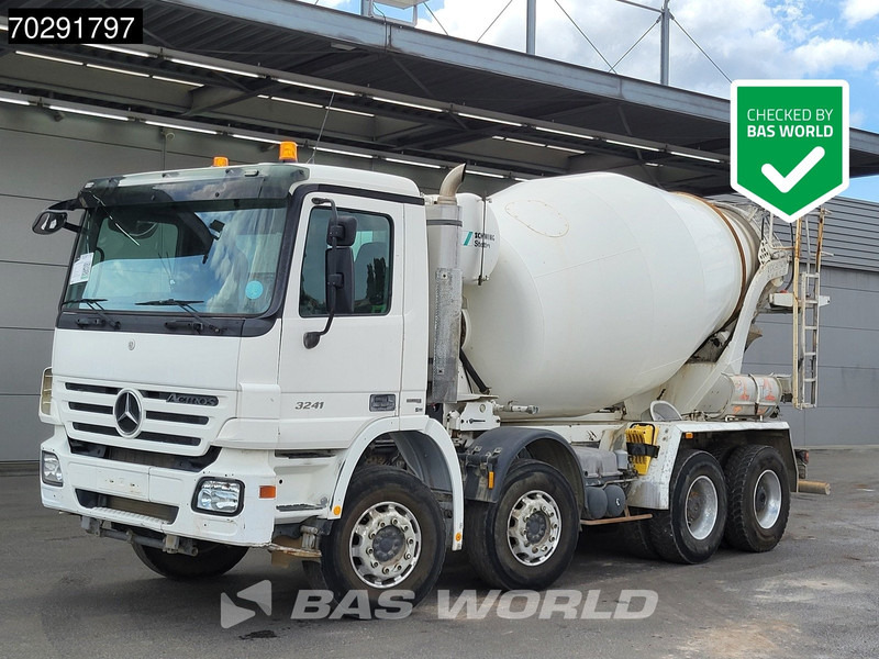 Mercedes-Benz Actros 3241 8X4 Retarder 9m3 Stetter Steelsuspension 3-Pedals Euro 4 - משאית מערבלת בטון: תמונה 1 Mercedes-Benz Actros 3241 8X4 Retarder 9m3 Stetter Steelsuspension 3-Pedals Euro 4 - משאית מערבלת בטון: תמונה 1