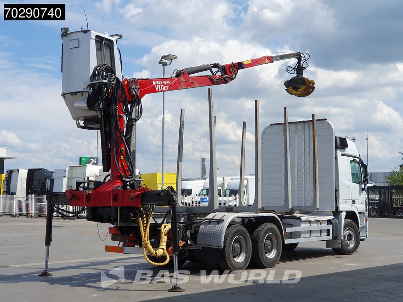 Mercedes-Benz Actros 3346 6X4 Original KM's! FTG V10CX.81 Kran Crane Holztransport Big-Axle Steelsuspension - משאית עץ, משאית מנוף: תמונה 5 Mercedes-Benz Actros 3346 6X4 Original KM's! FTG V10CX.81 Kran Crane Holztransport Big-Axle Steelsuspension - משאית עץ, משאית מנוף: תמונה 5