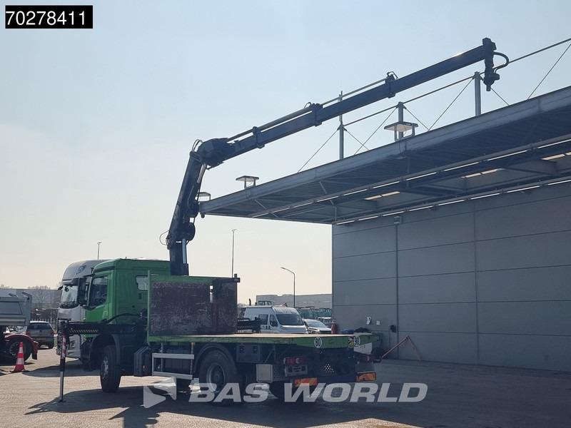 משאית צד נופל/ שטוחה, משאית מנוף Mercedes-Benz Arocs 1830 4X2 Hiab 122 ES-3 HIPRO Kran Crane Big-Axle Euro 6: תמונה 10