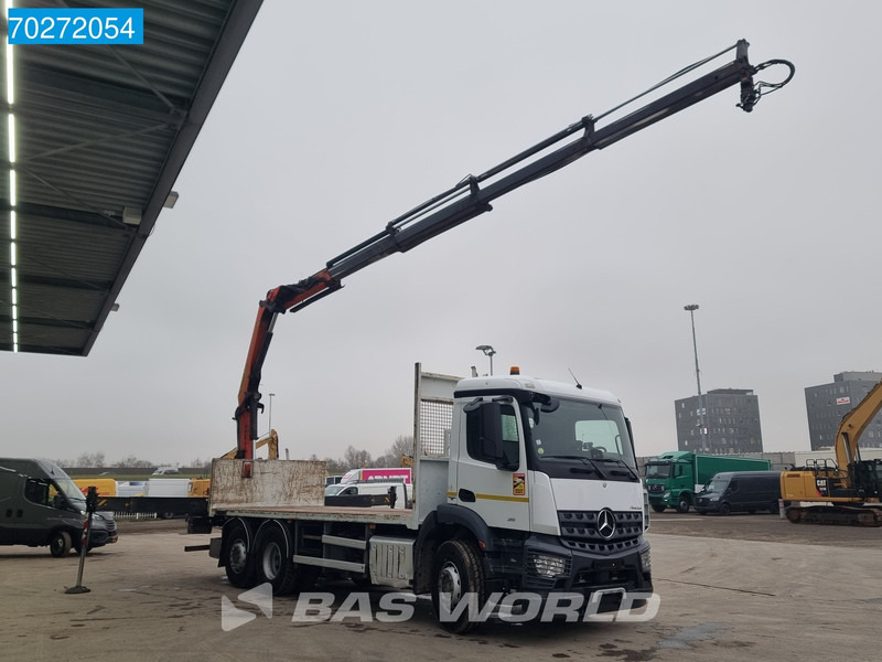 Mercedes-Benz Arocs 2536 6X2 Palfinger PK 16002 Crane Lenkasche Euro 6 - משאית צד נופל/ שטוחה, משאית מנוף: תמונה 3 Mercedes-Benz Arocs 2536 6X2 Palfinger PK 16002 Crane Lenkasche Euro 6 - משאית צד נופל/ שטוחה, משאית מנוף: תמונה 3