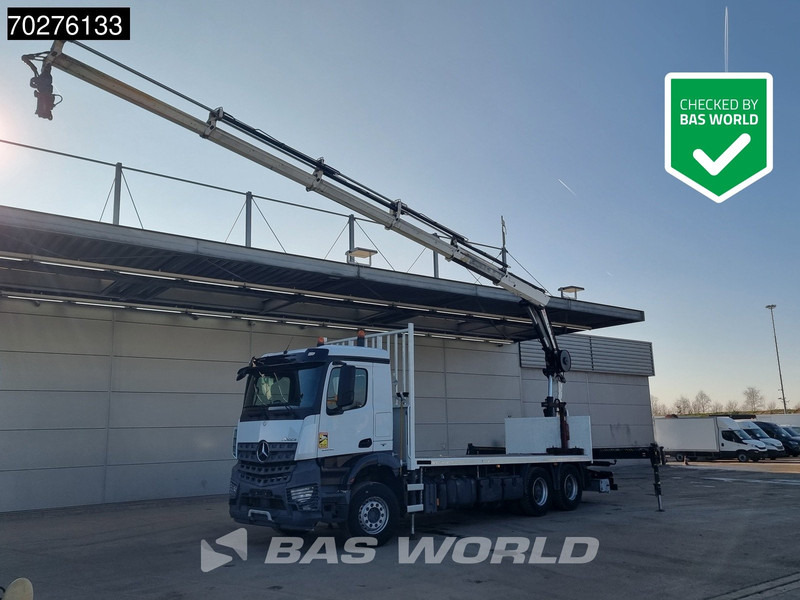 Mercedes-Benz Arocs 2636 6X4 HIAB X-HIDUO 188 ES-S Crane Kran Big axle Euro 6 - משאית צד נופל/ שטוחה, משאית מנוף: תמונה 1 Mercedes-Benz Arocs 2636 6X4 HIAB X-HIDUO 188 ES-S Crane Kran Big axle Euro 6 - משאית צד נופל/ שטוחה, משאית מנוף: תמונה 1