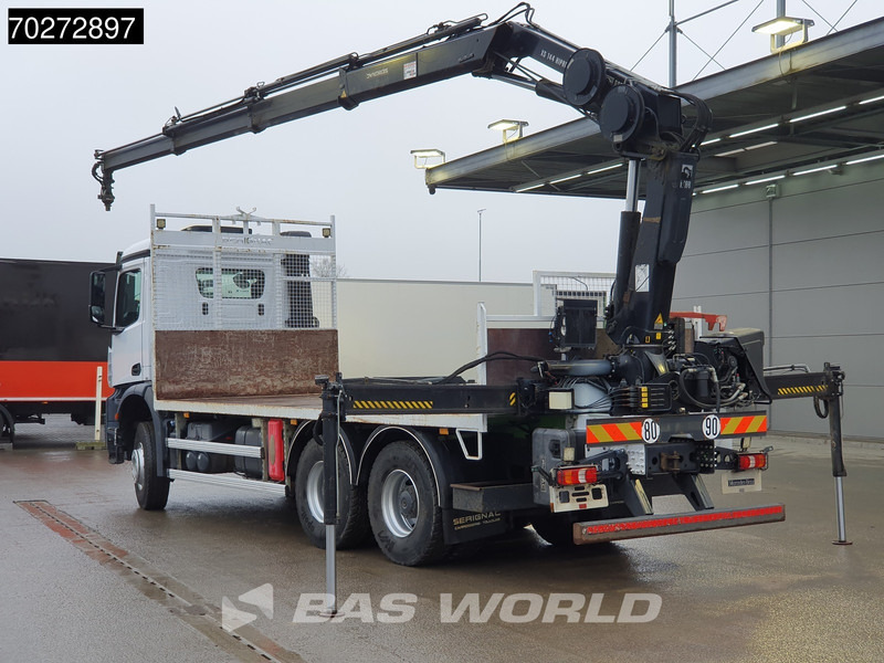 Mercedes-Benz Arocs 2636 6X4 Hiab 144 E-3 Hipro Kran Crane Remote Full Steel Euro 6 - משאית צד נופל/ שטוחה, משאית מנוף: תמונה 3 Mercedes-Benz Arocs 2636 6X4 Hiab 144 E-3 Hipro Kran Crane Remote Full Steel Euro 6 - משאית צד נופל/ שטוחה, משאית מנוף: תמונה 3