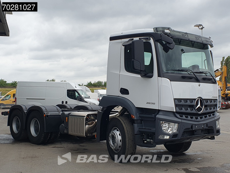 Mercedes-Benz Arocs 2636 6X4 NEW chassis Flywheel PTO Big-Axle Automatic Steelsuspension Euro 6 - משאית עם שלדת תא: תמונה 3 Mercedes-Benz Arocs 2636 6X4 NEW chassis Flywheel PTO Big-Axle Automatic Steelsuspension Euro 6 - משאית עם שלדת תא: תמונה 3