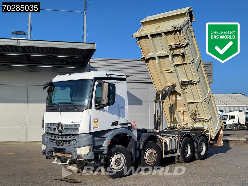 Mercedes-Benz Arocs 3240 8X4 12m3 2-side Tipper Lenkasche Steel Suspension Automatic Big-Axle Euro 6 - מזהיר: תמונה 1 Mercedes-Benz Arocs 3240 8X4 12m3 2-side Tipper Lenkasche Steel Suspension Automatic Big-Axle Euro 6 - מזהיר: תמונה 1