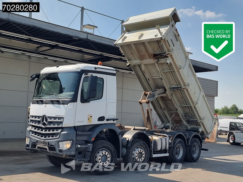 Mercedes-Benz Arocs 3240 8X4 12m3 2-way Tipper Automatic Steel suspension Euro 6 - מזהיר: תמונה 1 Mercedes-Benz Arocs 3240 8X4 12m3 2-way Tipper Automatic Steel suspension Euro 6 - מזהיר: תמונה 1