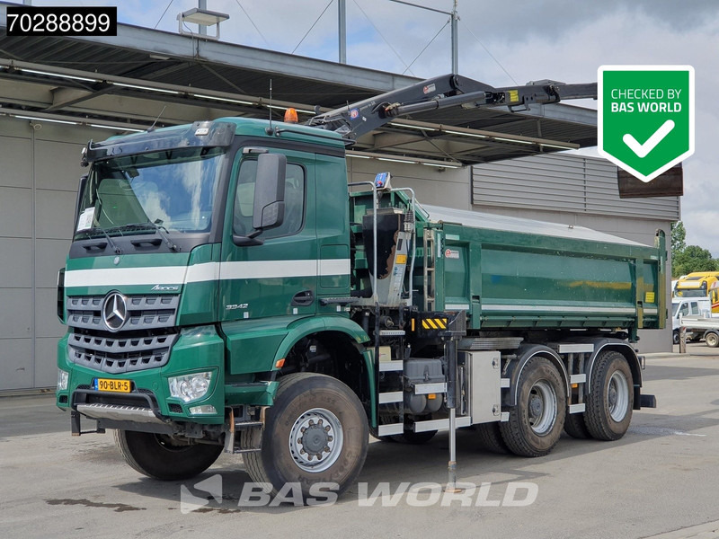 Mercedes-Benz Arocs 3342 Arocs 6X6 NL-Truck HMF 1643 Z-Crane Kran Steering Axle Big-Axle Euro 6 - מזהיר, משאית מנוף: תמונה 1 Mercedes-Benz Arocs 3342 Arocs 6X6 NL-Truck HMF 1643 Z-Crane Kran Steering Axle Big-Axle Euro 6 - מזהיר, משאית מנוף: תמונה 1