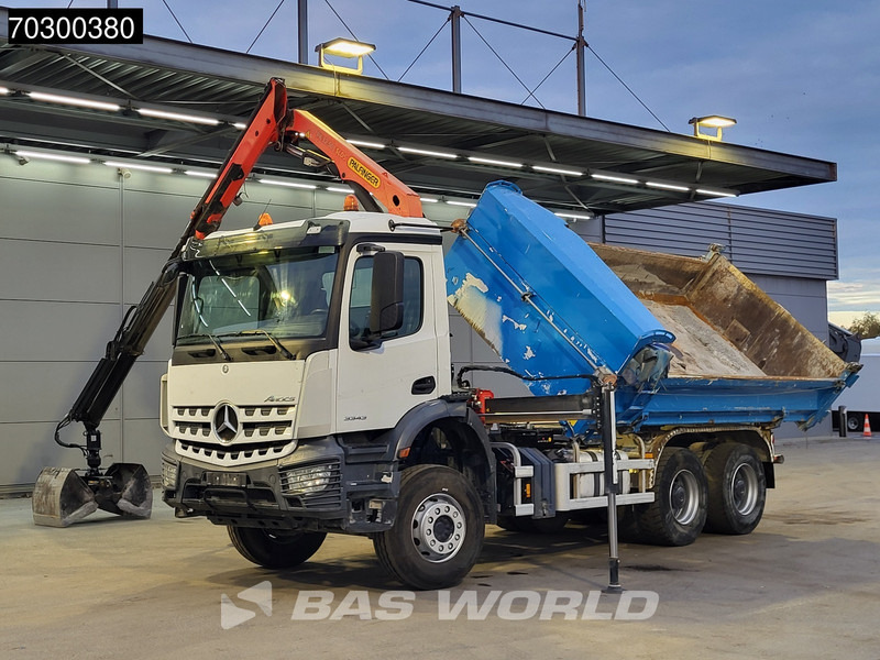 Mercedes-Benz Arocs 3343 6X4 Palfinger PK12.501 SLD Kran Crane 7m3 tipper Big-Axle Automatic Euro 6 - מזהיר, משאית מנוף: תמונה 5 Mercedes-Benz Arocs 3343 6X4 Palfinger PK12.501 SLD Kran Crane 7m3 tipper Big-Axle Automatic Euro 6 - מזהיר, משאית מנוף: תמונה 5