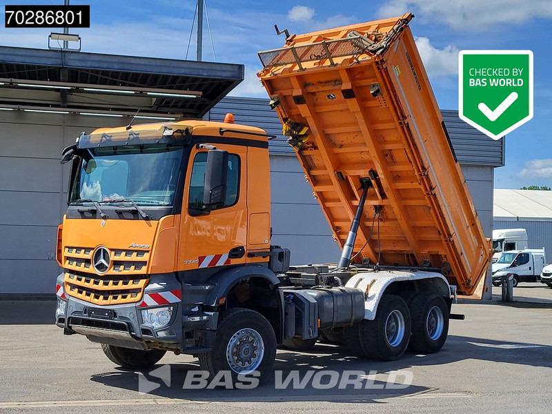 Mercedes-Benz Arocs 3345 6X6 11m3 Meiller Mixer Steelsuspension Big-Axle Euro 6 - מזהיר: תמונה 1 Mercedes-Benz Arocs 3345 6X6 11m3 Meiller Mixer Steelsuspension Big-Axle Euro 6 - מזהיר: תמונה 1