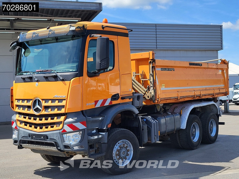 מזהיר Mercedes-Benz Arocs 3345 6X6 11m3 Meiller Mixer Steelsuspension Big-Axle Euro 6: תמונה 8