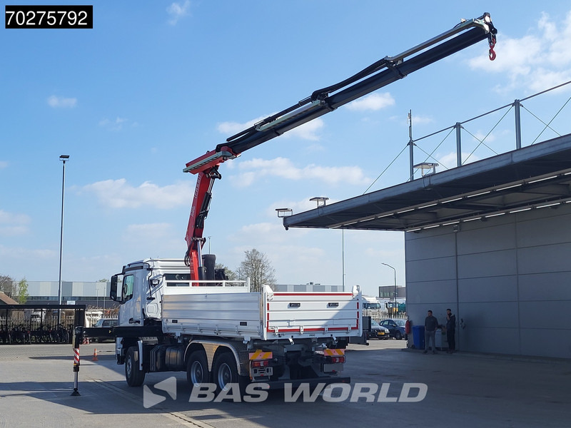 Mercedes-Benz Arocs 3348 6X4 Fasi F195A.2.24 Kran 3 sided tipper 9m3 Big-Axle Navi Euro 6 - מזהיר, משאית מנוף: תמונה 2 Mercedes-Benz Arocs 3348 6X4 Fasi F195A.2.24 Kran 3 sided tipper 9m3 Big-Axle Navi Euro 6 - מזהיר, משאית מנוף: תמונה 2