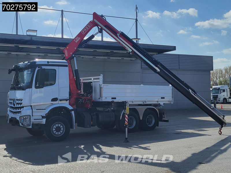 Mercedes-Benz Arocs 3348 6X4 Fasi F195A.2.24 Kran 3 sided tipper 9m3 Big-Axle Navi Euro 6 - מזהיר, משאית מנוף: תמונה 3 Mercedes-Benz Arocs 3348 6X4 Fasi F195A.2.24 Kran 3 sided tipper 9m3 Big-Axle Navi Euro 6 - מזהיר, משאית מנוף: תמונה 3