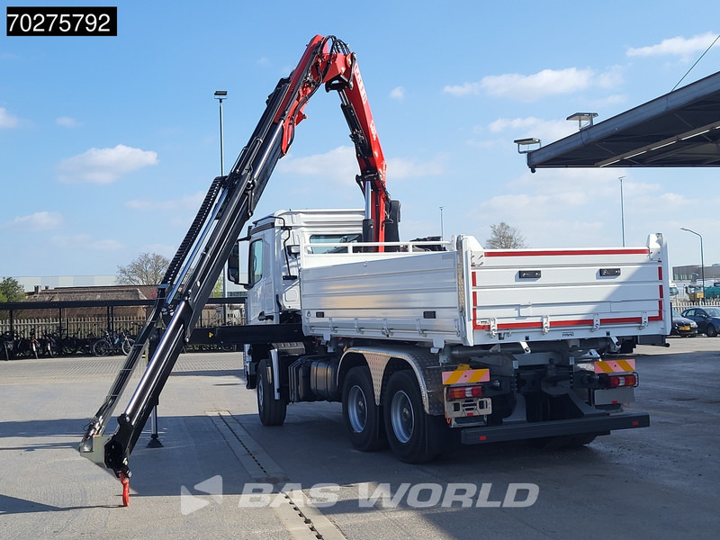 Mercedes-Benz Arocs 3348 6X4 Fasi F195A.2.24 Kran 3 sided tipper 9m3 Big-Axle Navi Euro 6 - מזהיר, משאית מנוף: תמונה 5 Mercedes-Benz Arocs 3348 6X4 Fasi F195A.2.24 Kran 3 sided tipper 9m3 Big-Axle Navi Euro 6 - מזהיר, משאית מנוף: תמונה 5
