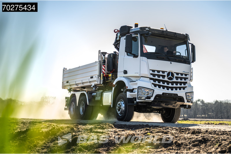 Mercedes-Benz Arocs 3348 6X6 Fassi F255A.2.24 xe-dynamic Kran Dreiseitenkipper Navi Euro 6 - מזהיר, משאית מנוף: תמונה 5 Mercedes-Benz Arocs 3348 6X6 Fassi F255A.2.24 xe-dynamic Kran Dreiseitenkipper Navi Euro 6 - מזהיר, משאית מנוף: תמונה 5