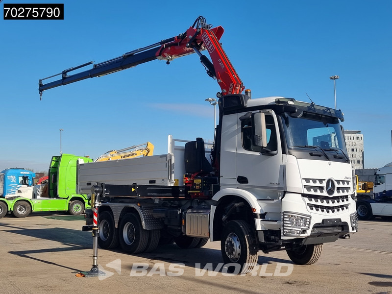 Mercedes-Benz Arocs 3348 6X6 Full Steel Retarder Fassi 25T/M Crane Kran Euro 6 - מזהיר, משאית מנוף: תמונה 3 Mercedes-Benz Arocs 3348 6X6 Full Steel Retarder Fassi 25T/M Crane Kran Euro 6 - מזהיר, משאית מנוף: תמונה 3