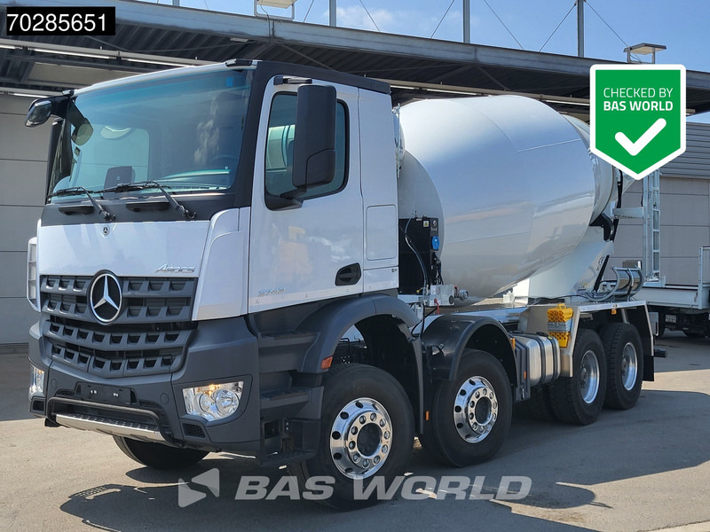 Mercedes-Benz Arocs 3743 8X4 NEW! 10m3 Mixer Big-Axle Steelsuspension Automatic Euro 6 - משאית מערבלת בטון: תמונה 1 Mercedes-Benz Arocs 3743 8X4 NEW! 10m3 Mixer Big-Axle Steelsuspension Automatic Euro 6 - משאית מערבלת בטון: תמונה 1