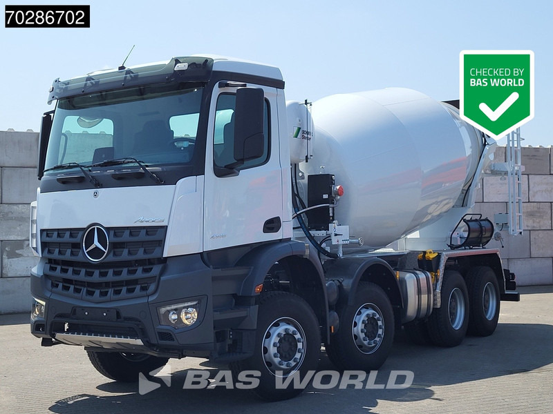 Mercedes-Benz Arocs 4145 8X4 NEW! 10m3 Schwing Stetter Mixer Manual Big-Axle Steel suspension Euro 3 - משאית מערבלת בטון: תמונה 1 Mercedes-Benz Arocs 4145 8X4 NEW! 10m3 Schwing Stetter Mixer Manual Big-Axle Steel suspension Euro 3 - משאית מערבלת בטון: תמונה 1