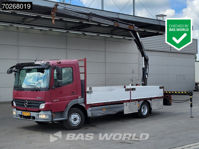 Mercedes-Benz Atego 1016 Atego 4X2 NL-Truck Hiab 066B-2 Duo Crane Automatic Euro 5 - משאית צד נופל/ שטוחה, משאית מנוף: תמונה 1 Mercedes-Benz Atego 1016 Atego 4X2 NL-Truck Hiab 066B-2 Duo Crane Automatic Euro 5 - משאית צד נופל/ שטוחה, משאית מנוף: תמונה 1