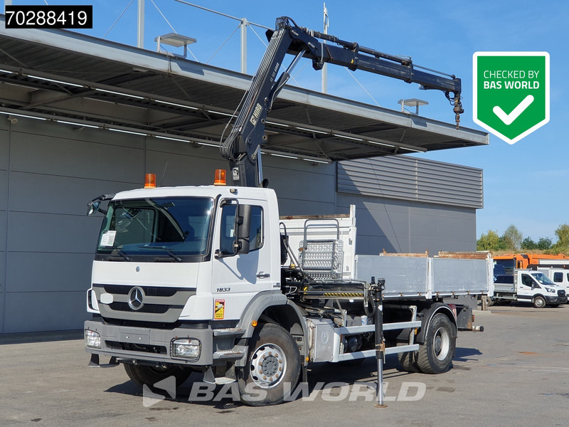 Mercedes-Benz Axor 1833 Axor 4X2 HIAB XS B-122 HIDUO Crane Kran Manual Steelsuspension Big-Axle Euro 5 - מזהיר, משאית מנוף: תמונה 1 Mercedes-Benz Axor 1833 Axor 4X2 HIAB XS B-122 HIDUO Crane Kran Manual Steelsuspension Big-Axle Euro 5 - מזהיר, משאית מנוף: תמונה 1