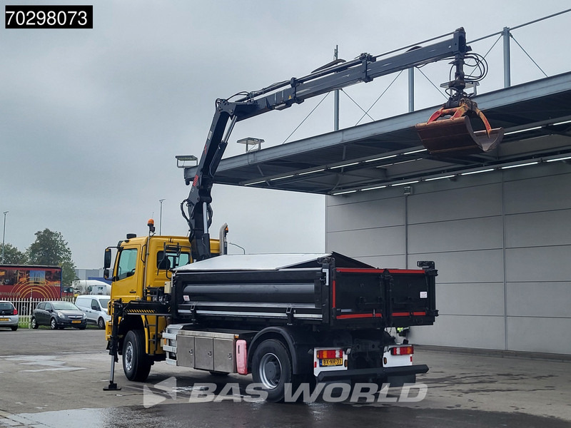 Mercedes-Benz Axor 2124 Axor 4X4 HIAB 122 B-2 HIDUO Crane Tipper Full Steel Big-Axle Euro 5 - מזהיר, משאית מנוף: תמונה 2 Mercedes-Benz Axor 2124 Axor 4X4 HIAB 122 B-2 HIDUO Crane Tipper Full Steel Big-Axle Euro 5 - מזהיר, משאית מנוף: תמונה 2