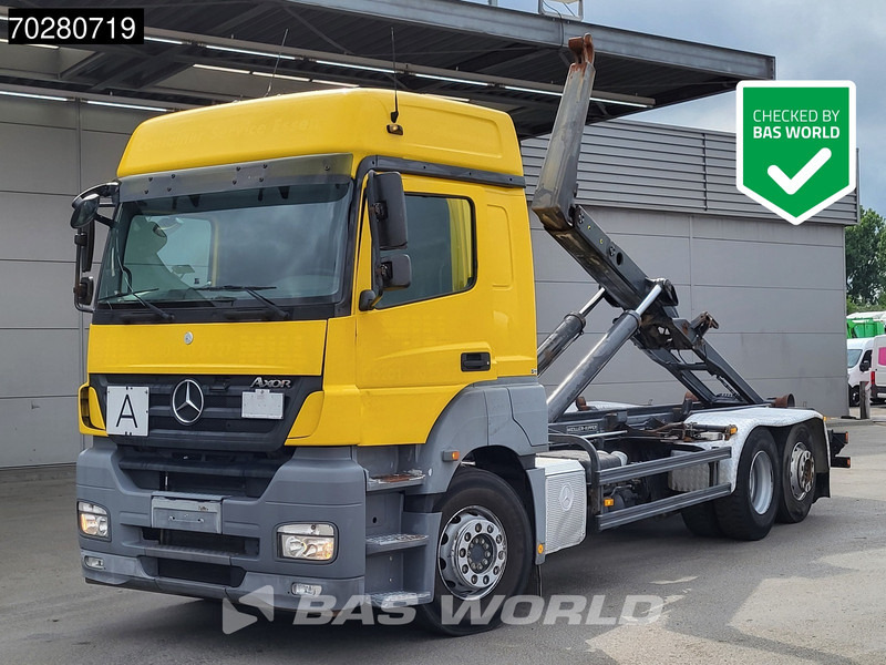 Mercedes-Benz Axor 2543 6X2 Meiller RK 20.70 hooklift Manual Retarder Liftachse Euro 5 - משאית הרמת וו: תמונה 1 Mercedes-Benz Axor 2543 6X2 Meiller RK 20.70 hooklift Manual Retarder Liftachse Euro 5 - משאית הרמת וו: תמונה 1