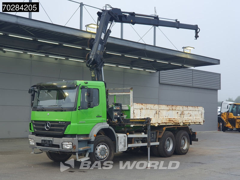 Mercedes-Benz Axor 2633 6X4 HIAB 144 ES-3 Kran Crane Manual Big-Axle Steelsuspension Euro 4 - מזהיר, משאית מנוף: תמונה 3 Mercedes-Benz Axor 2633 6X4 HIAB 144 ES-3 Kran Crane Manual Big-Axle Steelsuspension Euro 4 - מזהיר, משאית מנוף: תמונה 3