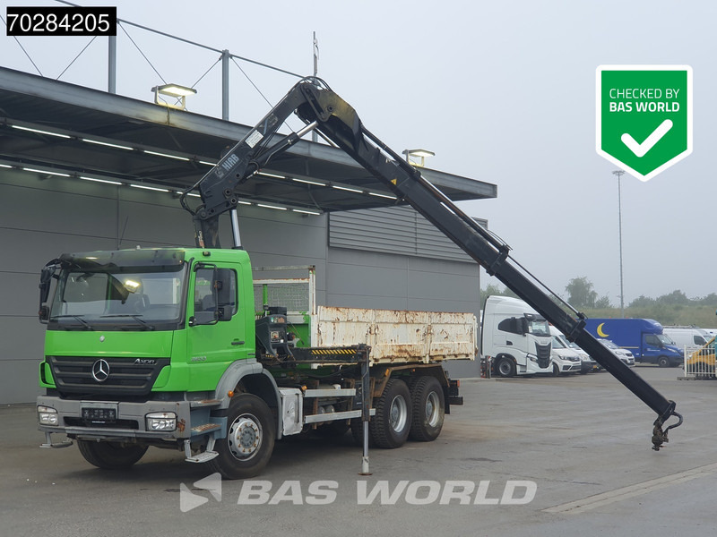 Mercedes-Benz Axor 2633 6X4 HIAB 144 ES-3 Kran Crane Manual Big-Axle Steelsuspension Euro 4 - מזהיר, משאית מנוף: תמונה 1 Mercedes-Benz Axor 2633 6X4 HIAB 144 ES-3 Kran Crane Manual Big-Axle Steelsuspension Euro 4 - מזהיר, משאית מנוף: תמונה 1