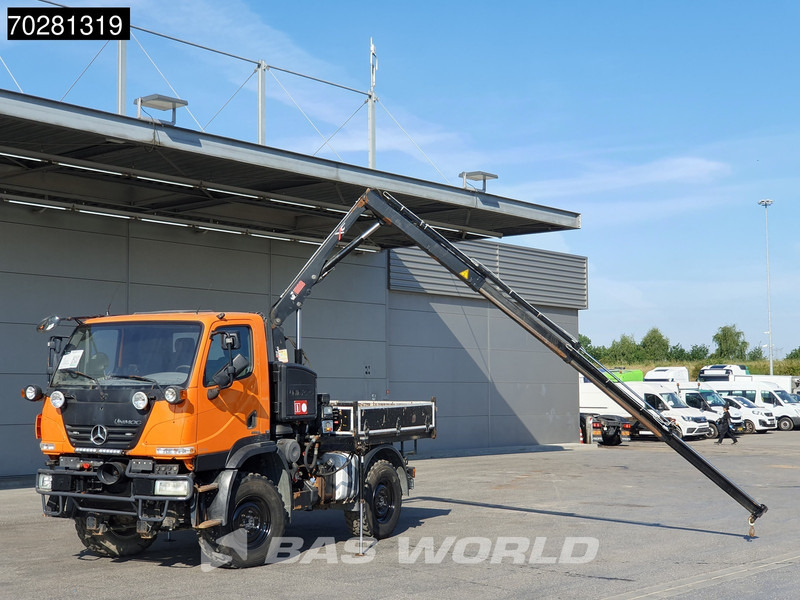 Mercedes-Benz U20 4X4 Hiab 022D-3 HIDUO Kran Crane Hydraulic Euro 5 - משאית צד נופל/ שטוחה, משאית מנוף: תמונה 5 Mercedes-Benz U20 4X4 Hiab 022D-3 HIDUO Kran Crane Hydraulic Euro 5 - משאית צד נופל/ שטוחה, משאית מנוף: תמונה 5