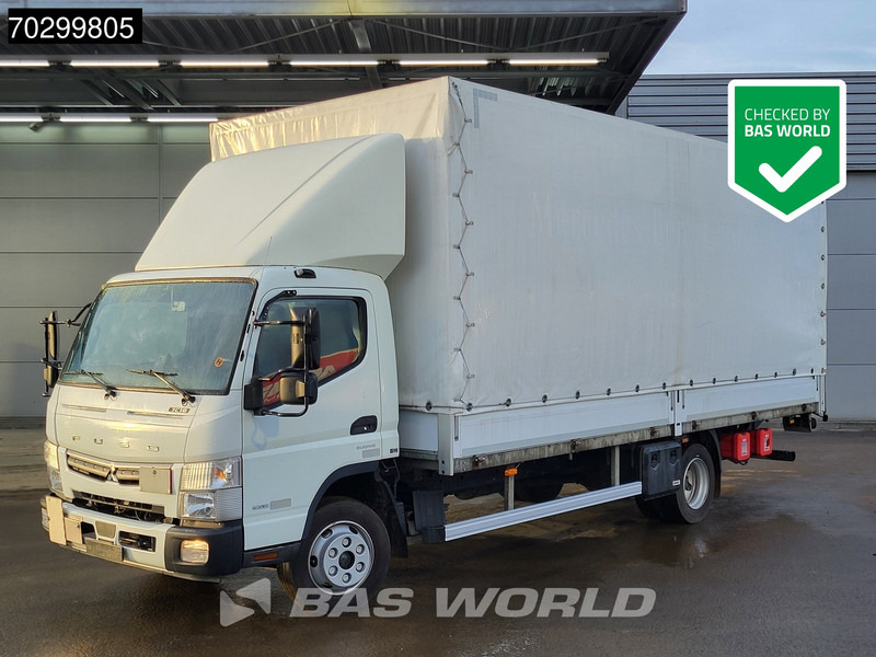 Mitsubishi Fuso 7C 18 4X2 Steelsuspension 1000kg Ladebordwand Automatic Euro 6 - משאית וילונות צד: תמונה 1 Mitsubishi Fuso 7C 18 4X2 Steelsuspension 1000kg Ladebordwand Automatic Euro 6 - משאית וילונות צד: תמונה 1