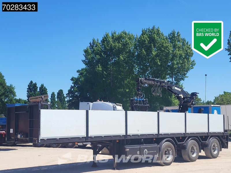 Pacton TPD347 TUV 02/26 2x Steering Axle Crane 16R - סמיטריילר צד נופל/ שטוח: תמונה 1 Pacton TPD347 TUV 02/26 2x Steering Axle Crane 16R - סמיטריילר צד נופל/ שטוח: תמונה 1