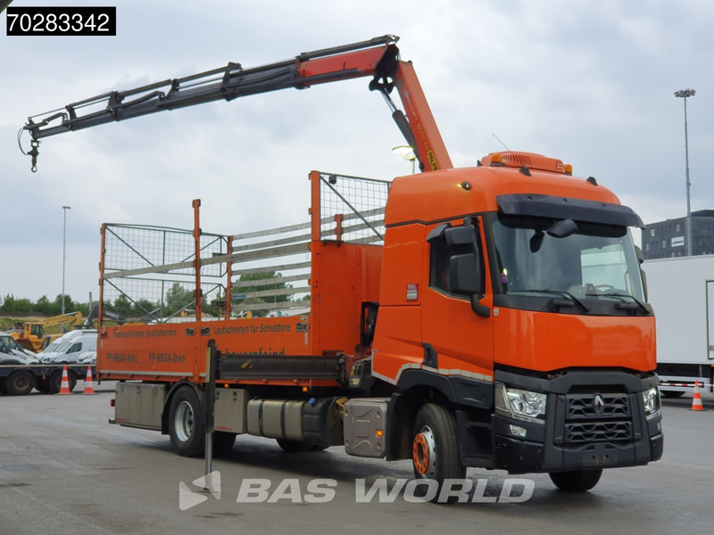 Renault C 380 4X2 Palfinger PK18002-EH D Kran Crane Retarder Standklima Euro 6 - משאית צד נופל/ שטוחה, משאית מנוף: תמונה 3 Renault C 380 4X2 Palfinger PK18002-EH D Kran Crane Retarder Standklima Euro 6 - משאית צד נופל/ שטוחה, משאית מנוף: תמונה 3