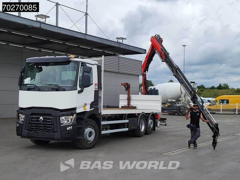Renault C 380 6X2 Fassi F155A.0.23 E-ACTIVE Remote Control Euro 6 - משאית צד נופל/ שטוחה, משאית מנוף: תמונה 5 Renault C 380 6X2 Fassi F155A.0.23 E-ACTIVE Remote Control Euro 6 - משאית צד נופל/ שטוחה, משאית מנוף: תמונה 5