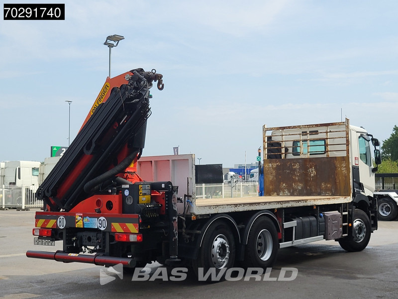 משאית צד נופל/ שטוחה, משאית מנוף Renault C 380 6X2 Palfinger PK 22002 EH Crane Optibrake Euro 6: תמונה 19