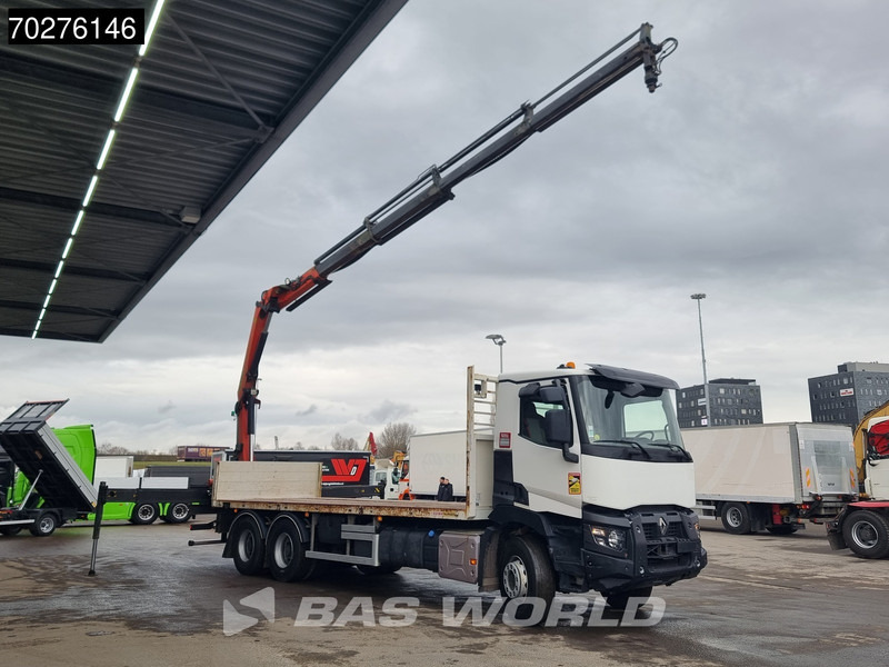 Renault C 380 6X4 Palfinger PK18002-EH C Remote Retarder Euro 6 - משאית צד נופל/ שטוחה, משאית מנוף: תמונה 3 Renault C 380 6X4 Palfinger PK18002-EH C Remote Retarder Euro 6 - משאית צד נופל/ שטוחה, משאית מנוף: תמונה 3