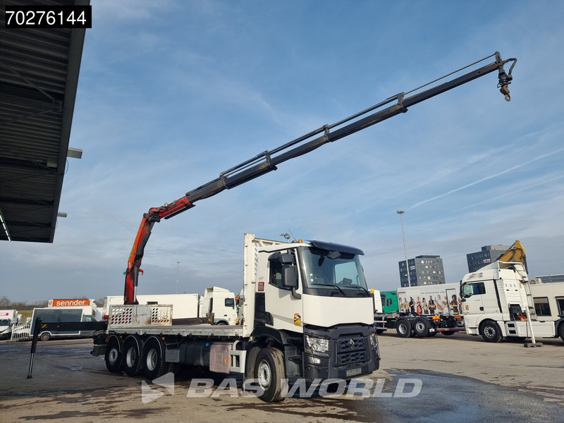 Renault C 380 8X4 Palfinger PK 23001 EH Remote Lift+Lenkachse Euro 6 - משאית צד נופל/ שטוחה, משאית מנוף: תמונה 3 Renault C 380 8X4 Palfinger PK 23001 EH Remote Lift+Lenkachse Euro 6 - משאית צד נופל/ שטוחה, משאית מנוף: תמונה 3