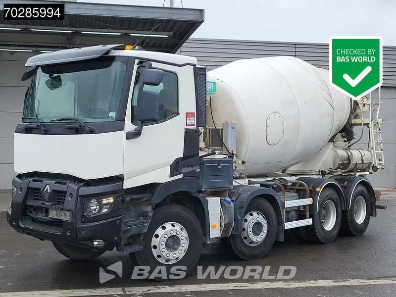 Renault C 430 8X4 9m3 IMER Mixer Big-Axle Steelsuspension Automatic Euro 6 - משאית מערבלת בטון: תמונה 1 Renault C 430 8X4 9m3 IMER Mixer Big-Axle Steelsuspension Automatic Euro 6 - משאית מערבלת בטון: תמונה 1