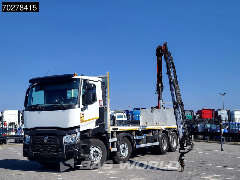 Renault C 430 8X4 Palfinger 22002 EH kran Crane Big-Axle steel suspension Euro 6 - משאית צד נופל/ שטוחה, משאית מנוף: תמונה 5 Renault C 430 8X4 Palfinger 22002 EH kran Crane Big-Axle steel suspension Euro 6 - משאית צד נופל/ שטוחה, משאית מנוף: תמונה 5