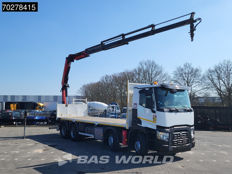 Renault C 430 8X4 Palfinger 22002 EH kran Crane Big-Axle steel suspension Euro 6 - משאית צד נופל/ שטוחה, משאית מנוף: תמונה 3 Renault C 430 8X4 Palfinger 22002 EH kran Crane Big-Axle steel suspension Euro 6 - משאית צד נופל/ שטוחה, משאית מנוף: תמונה 3