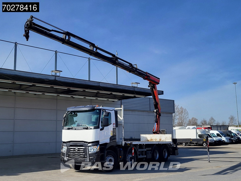 Renault C 430 8X4 Palfinger PK33002EH Kran Crane Big Axle Euro 6 - משאית צד נופל/ שטוחה, משאית מנוף: תמונה 3 Renault C 430 8X4 Palfinger PK33002EH Kran Crane Big Axle Euro 6 - משאית צד נופל/ שטוחה, משאית מנוף: תמונה 3